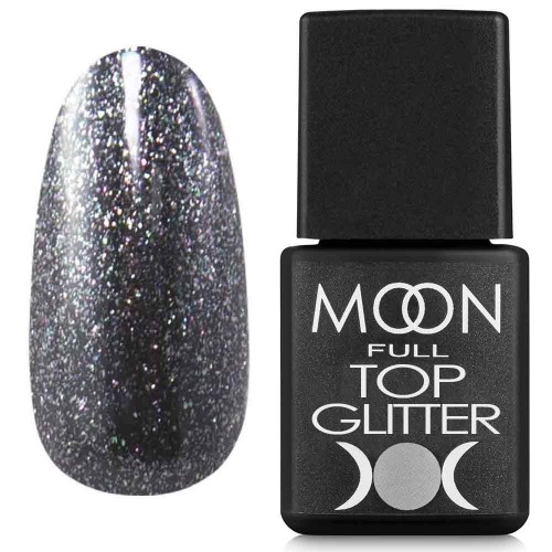 Moon Full Top Glitter Silver №03 -...