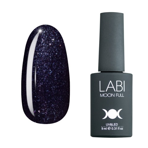 Гель-лак Labi Glitter №G15 чорний з...