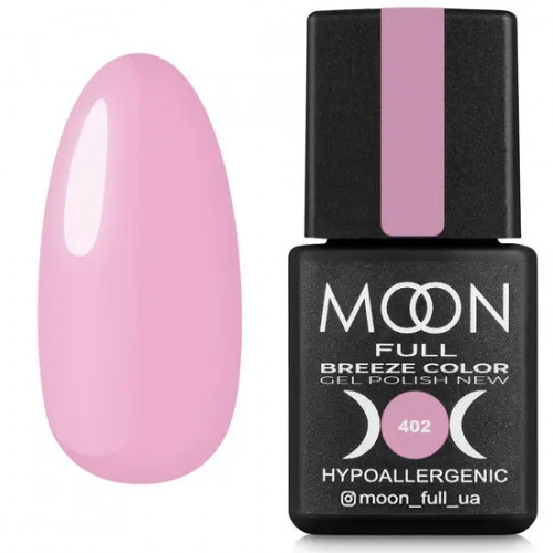 Гель лак Moon Full Breeze color №402 светло-розовый