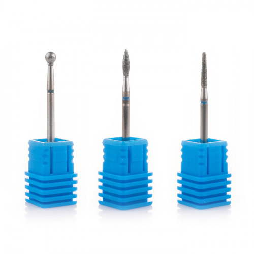 Набор насадок для маникюра и педикюра, 3 шт. ( SET 1 BLUE)