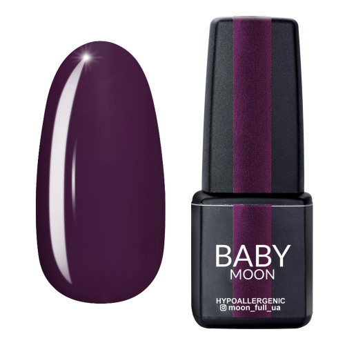 Гель лак BABY Moon Burgundy №006 классический баклажановый, 6 мл.