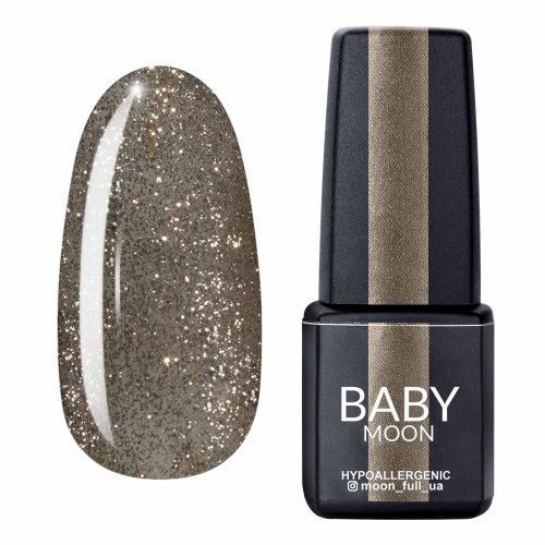 Гель лак BABY Moon Dance Diamond №022 серебристо-золотой мелко-шиммерный, 6 мл.