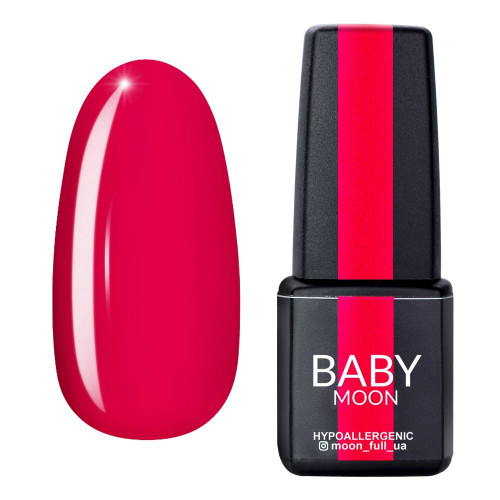 Гель лак BABY Moon Dolce Rose №022 розово-красный, 6 мл.