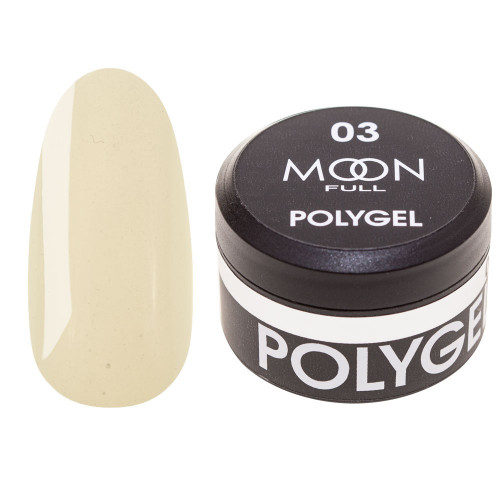 Полигель для наращивания Moon Full Poly Gel №03 прозрачный, 15 мл.
