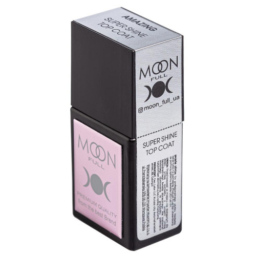 Moon Full Amazing Super Shine Top Coat - топ для гель лаку без липкого шару, 12 мл.