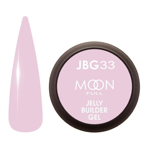 Гель-желе для наращивания Moon Full Jelly Builder Gel №33 светло-розовый, 30 мл.